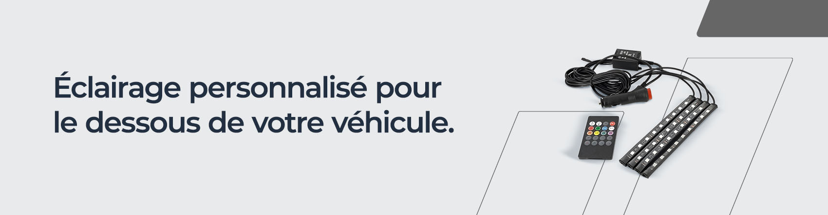 Éclairage pour dessous de caisse