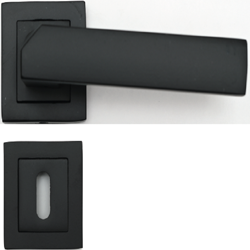 Ensemble Béquille Gardenia Sur Rosace Noir Petit Trou Stap