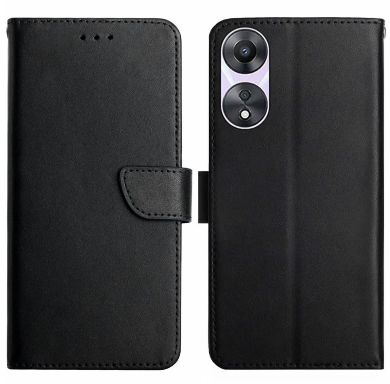 Cover Portafoglio Per Oppo A38 4G – Custodia Libro In PU Pelle Con Slot Carte E Chiusura Magnetica, Design Parigi