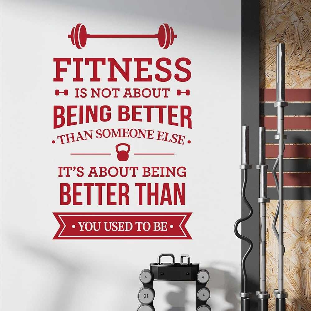 Autocollant Mural Personnalisé En Vinyle - Citation, Texte Design Pour Home Gym