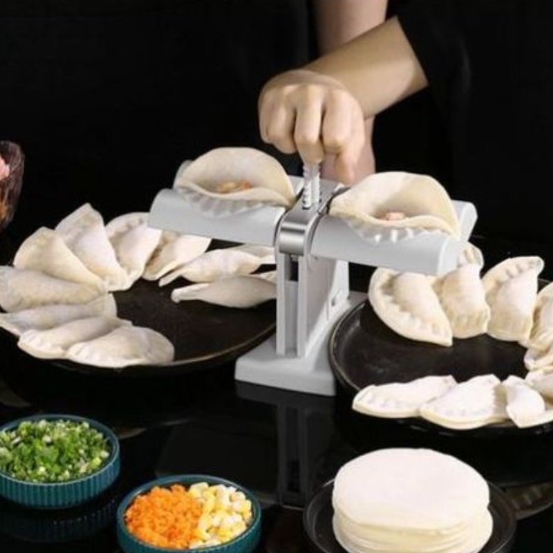 Machine à Raviolis Automatique VonKlöß - Avec Pinceau Et Coupe-Boulettes - Pour Dumplings Maison