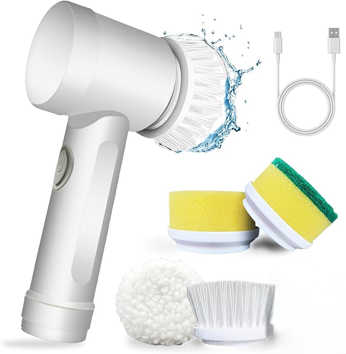 Kit 3 Brosses De Nettoyage 3 En 1 Pour Couvercles De Tasses - Silicone, Tête Rotative, Idéal Pour Les Recoins