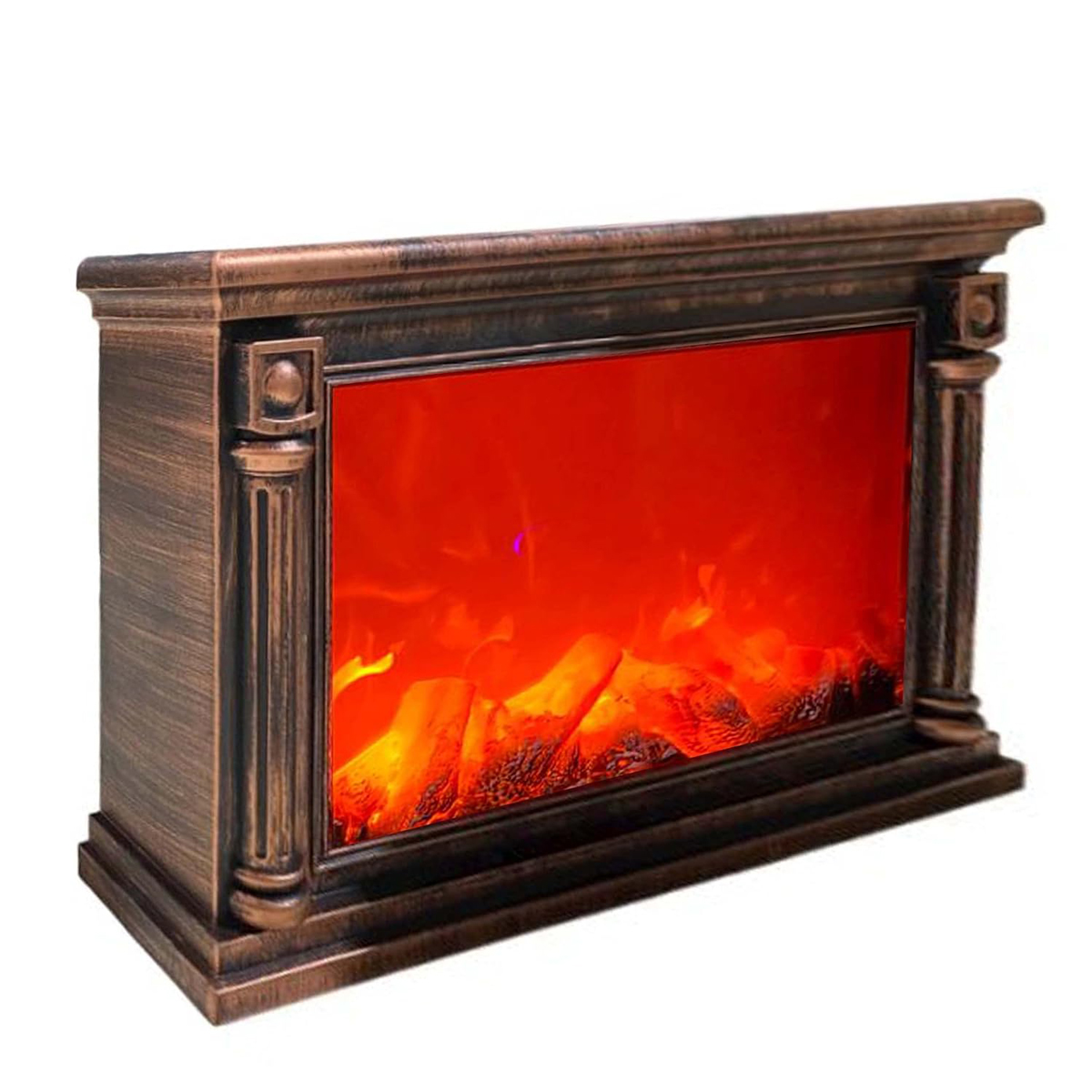 Baoblaze Lanterne Cheminée LED Effet Flamme Réaliste – Lampe Décorative Vintage Multifonction – Ambiance Chaleureuse Maison & Bureau