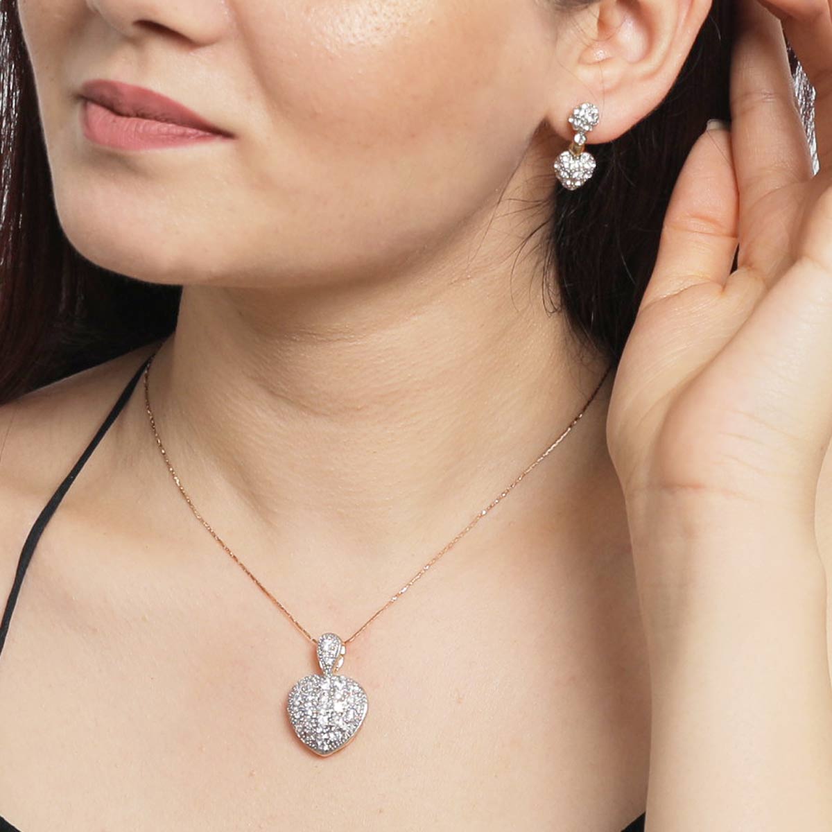 Ensemble collier femme et boucle d'oreille - YourEleganceShop