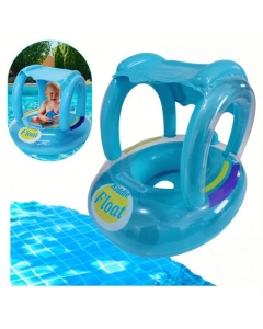 Bouée Gonflable avec Tente Anti Soleil 1à 2 Ans