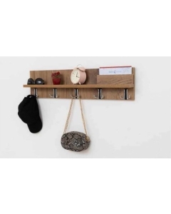 Porte Manteau Mural Stratifié Effet Bois
