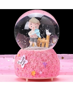 Boule de Neige Lumineuse 12 Cm Musical 