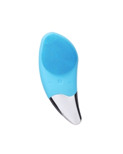 Sonic Mini Brosse Électrique Silicone de Nettoyage pour Visage Bleu