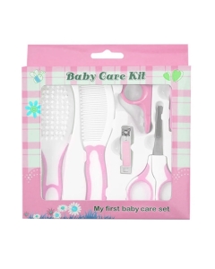 Kit De Brosse De Toilettage Pour Nouveau Né Rose
