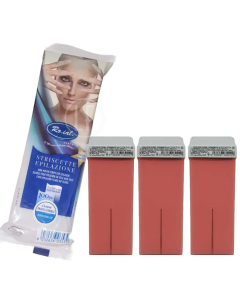 Pack D’épilation 3 Cartouches Rose   + 100 Papiers