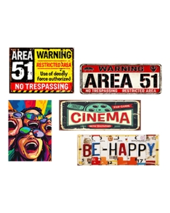 Pack 5 Plaques Vinyle Mat sur MDF