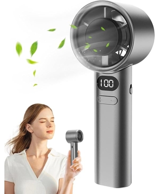 Ventilateur portatif | Ventilateur puissant à vitesses réglables – Ventilateur portable avec écran LED pour l'intérieur et l'extérieur