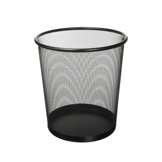 Corbeille à papier cylindrique en métal