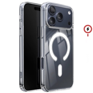 Coque pour iPhone 17 Pro MagSafe Magnétique Ultra Claire Transparent Antichoc