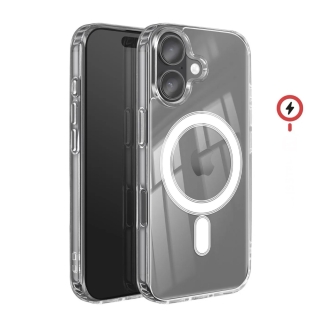 Coque pour iPhone 17 MagSafe Magnétique Ultra Claire Transparent Antichoc