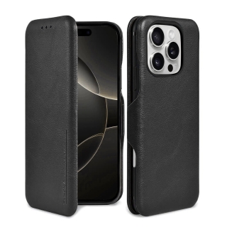 HDD Étui Flip Cover Pour iPhone 16 Pro Max Magnétique en Cuir PU Avec Porte Cartes