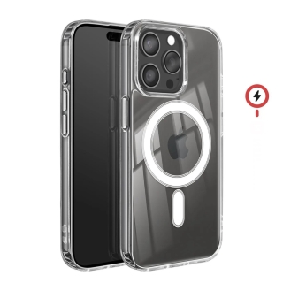 Coque Pour iPhone 15 Pro Max MagSafe Magnétique Clear Transparente Anti-Choc