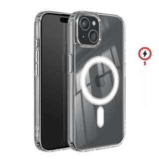 Coque Pour iPhone 15 MagSafe Magnétique Clear Transparente Anti-Choc