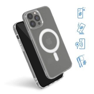 Coque Pour iPhone 13 Pro Max MagSafe Magnétique Clear Transparente Anti-Choc