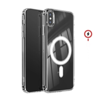 Coque Pour iPhone Xs Max MagSafe Magnétique Clear Transparente Anti-Choc
