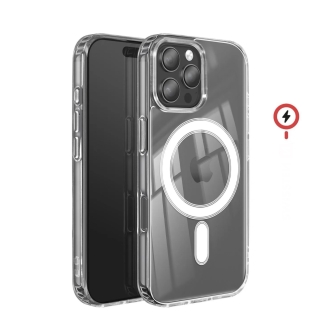 Coque Pour iPhone 16 Pro Max MagSafe Magnétique Clear Transparente Anti-Choc