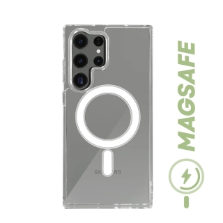Coque Pour Samsung Galaxy S22 Ultra MagSafe Magnétique Clear Transparent