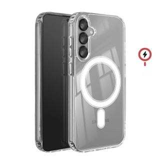 Coque Pour Samsung Galaxy S24 FE MagSafe Magnétique Clear Transparent