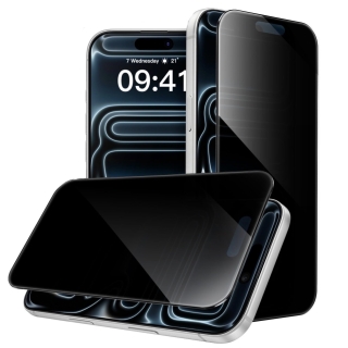Caisles Film Glass Fumé Pour iPhone 17 Pro Max 22D Antiespion Privacy 360°