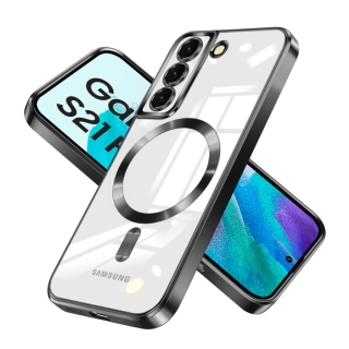 Coque pour Samsung S21 FE MagSafe Transparent Contour Coloré
