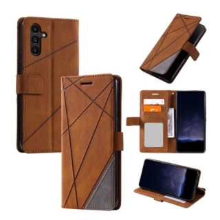 Etui Portefeuille pour Samsung Galaxy S23 FE Avec Rabat Magnétique Marron