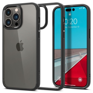 Coque Spigen pour iPhone 15 Pro Transparente avec Contour Noir