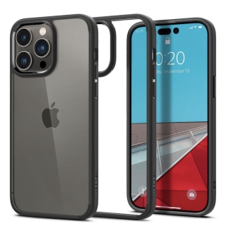 Coque Spigen pour iPhone 15 Pro Max Transparente avec Contour Noir