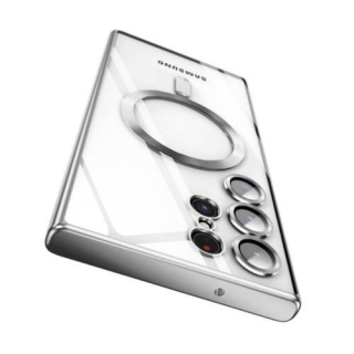 Coque Pour Samsung Galaxy S23 Ultra MagSafe Contour Silver