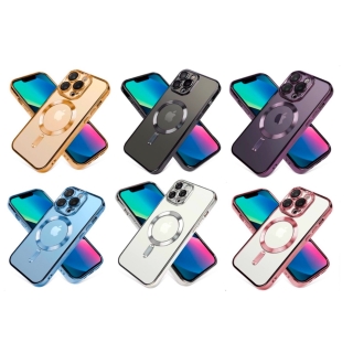 Coque pour iPhone 13 Pro Magnétique MagSafe Antichoc Bord Coloré