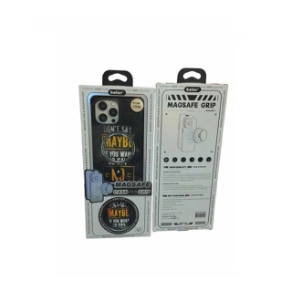 Coque pour iPhone 13 Pro Max En Silicone Imprimé "Maybe"