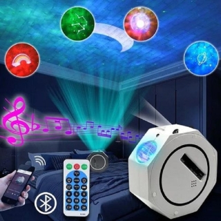 Projecteur D'étoiles Veilleuse Avec Haut Parleur Bluetooth