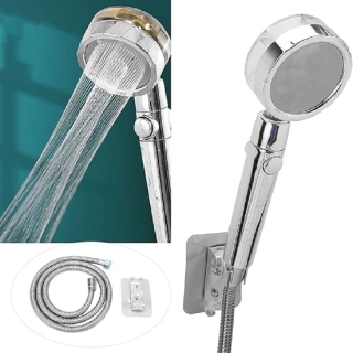 Pommeau de Douche à Main Haute Pression à Hélice Turbo Ventilateur