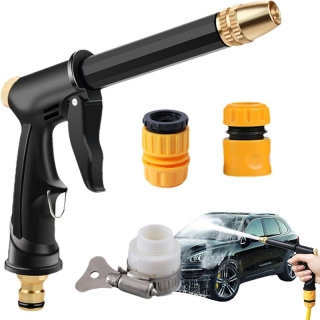 Pistolet à eau haute pression réglable pour lavage de voiture - Buse d'arrosage de jardin