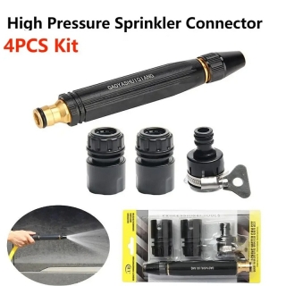 Pistolet Nettoyeur À Eau Réglable À Haute Pression avec Accessoires