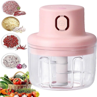 Mini hachoir électrique sans fil pour ail en verre, petit robot de cuisine portable