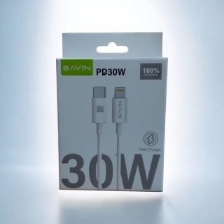Câble De Charge Rapide Pour IPhone Type-C Vers Lightning BAVIN 30W