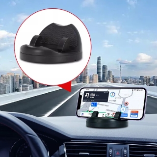 Support de téléphone de voiture avec plaque d'immatriculation de parking rotatif 360°