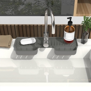 Tapis de protection anti-éclaboussures en silicone pour évier de cuisine, salle de bain, café