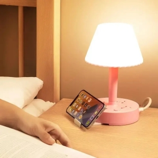 Lampe de bureau, 3 modes d'éclairage, multiprise d'alimentation 220v et USB