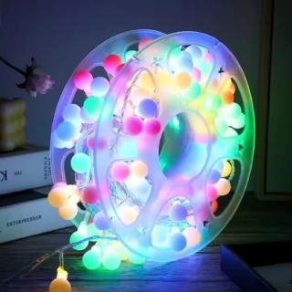 Guirlande lumineuse féérique à 160 boules LED RVB , 40 mètres, style Goti, guirlande multicolore