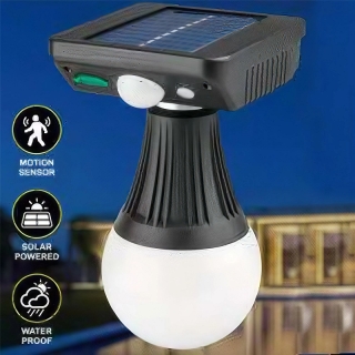 Lampadaire solaire avec capteur de mouvement 3 modes d'éclairage chargement Type-C