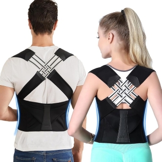 Correcteur de Posture de Renfort Dorsal, Stabilisateur de Posture de Correction de Posture d'épaule Lombaire