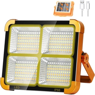 Projecteur Solaire LED Rechargeable 5 Modes D'éclairage 100w