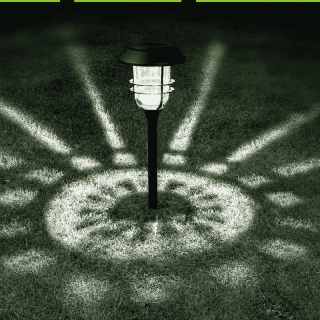 Lampe Solaire Exterieure de pelouse Jardin, Marche/Arrêt Automatique Pour Décoration Chemin