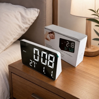 Horloge Numérique de Chambre bureau blanc